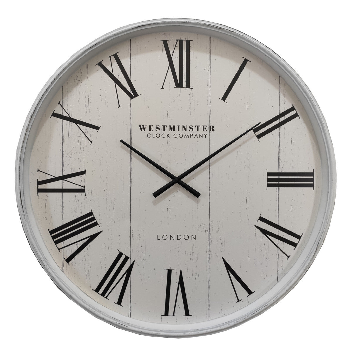 WESTMINISTER WHITE WALL CLOCK
