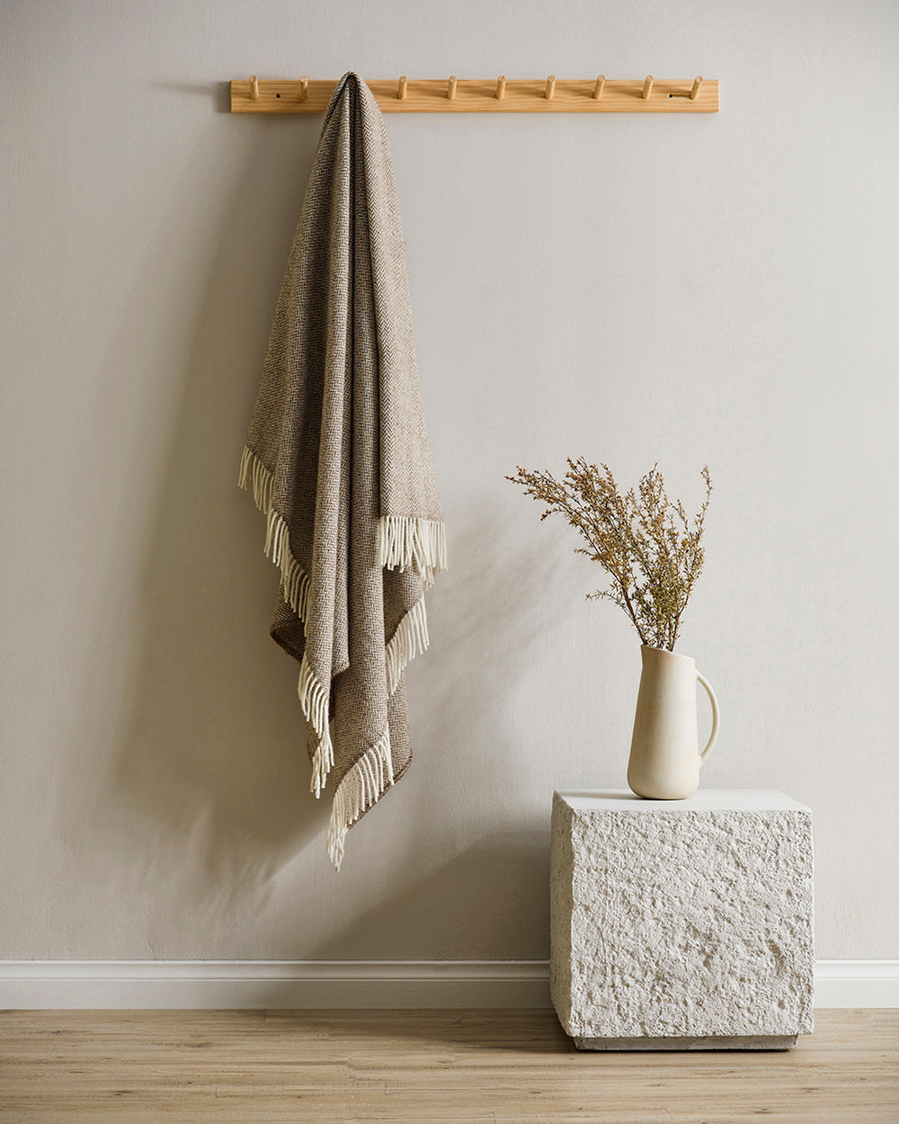 FEATHERSTON BRACKEN NZ LAMBS WOOL THROW