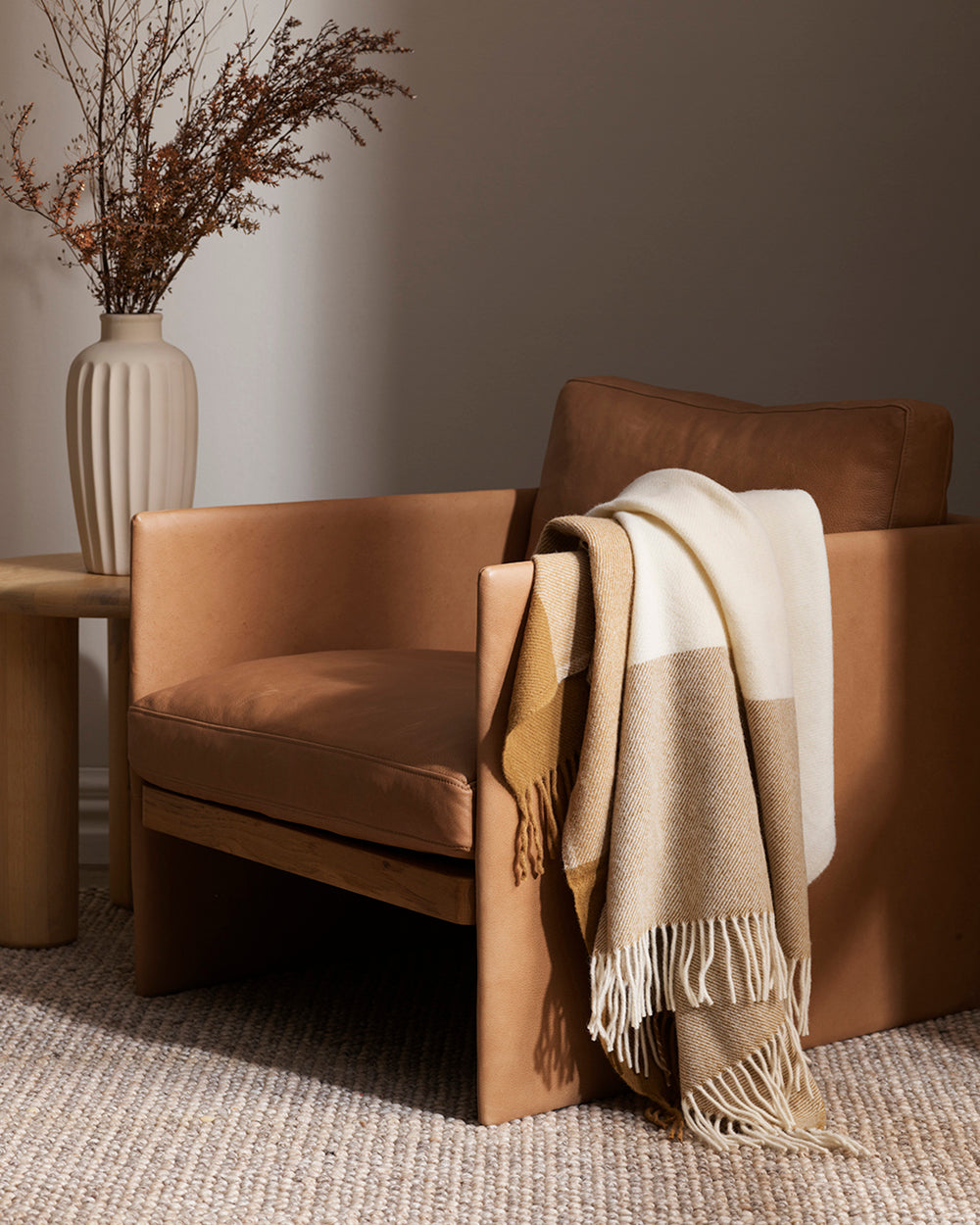 GLADSTONE NZ LAMBS WOOL THROW