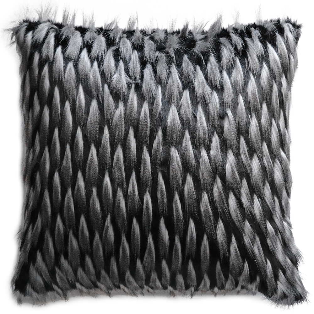 GUINEA FOWL FAUX FUR CUSHIONS