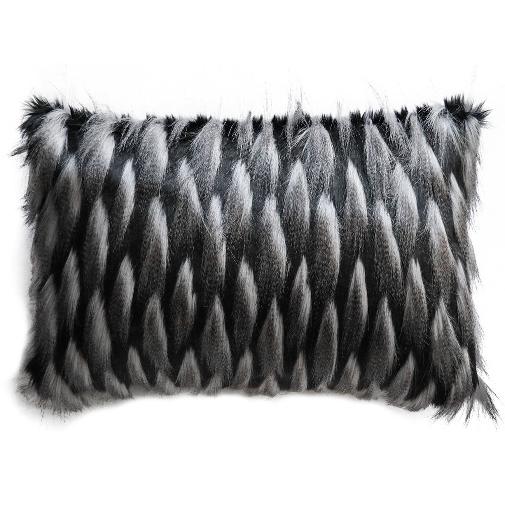 GUINEA FOWL FAUX FUR CUSHIONS