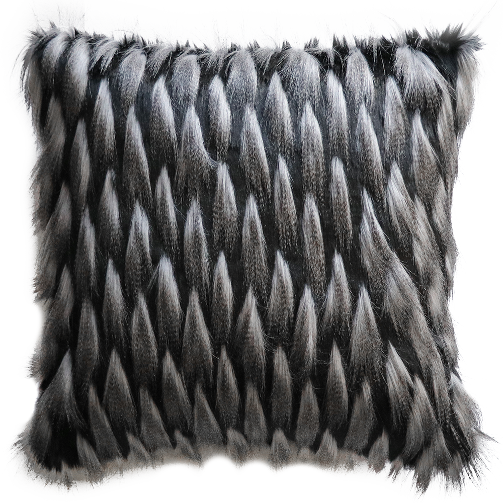 GUINEA FOWL FAUX FUR CUSHIONS