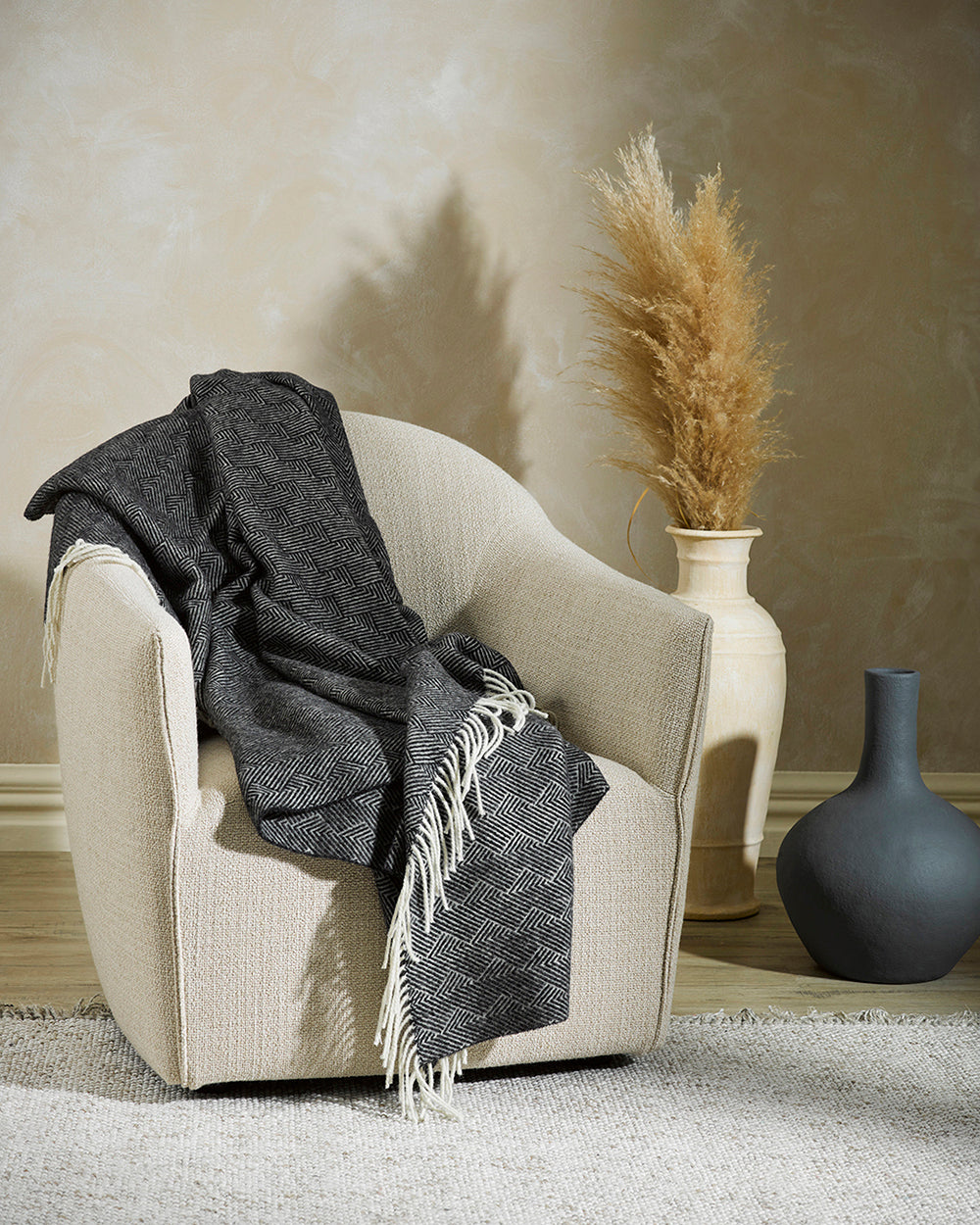 LANA LICORICE NZ WOOL THROW
