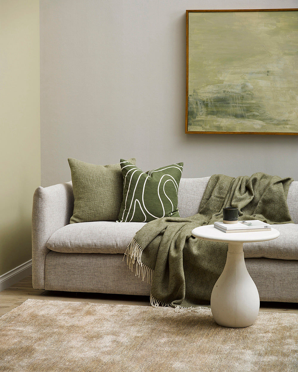 LANA MOSS NZ WOOL THROW