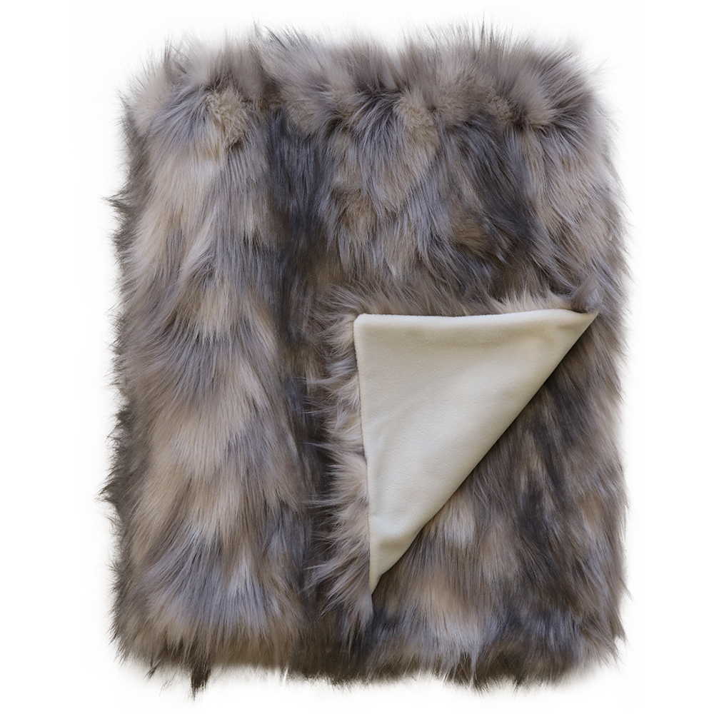 MOUNTAIN HARE FAUX FUR THROW