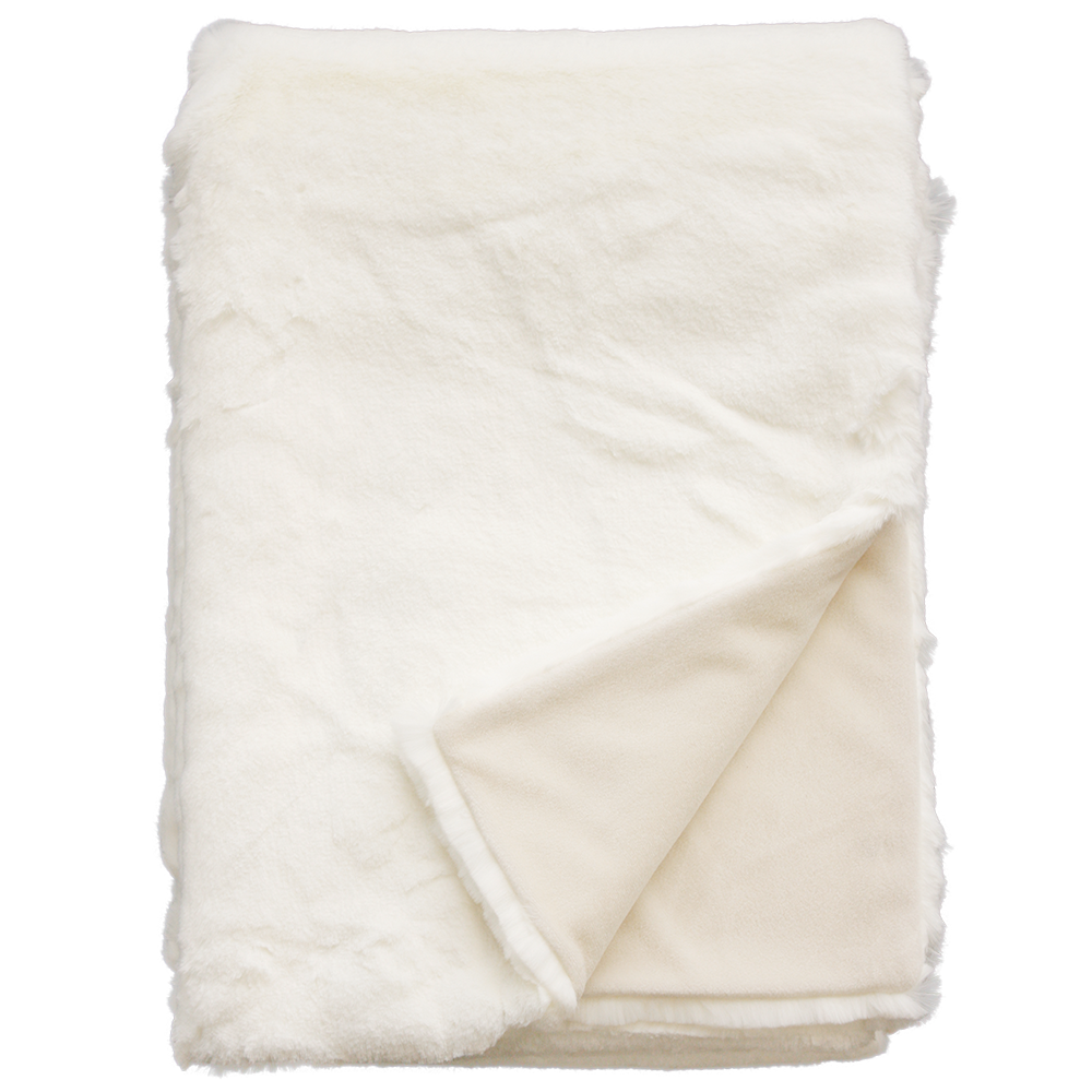 POLAR BEAR FAUX FUR THROW