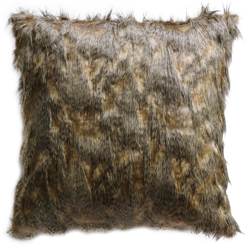 RED FOX FAUX FUR CUSHIONS