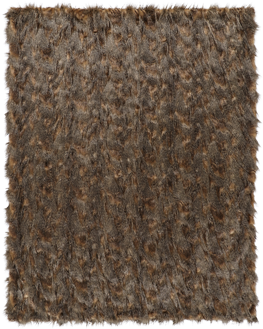 RED FOX FAUX FUR THROW