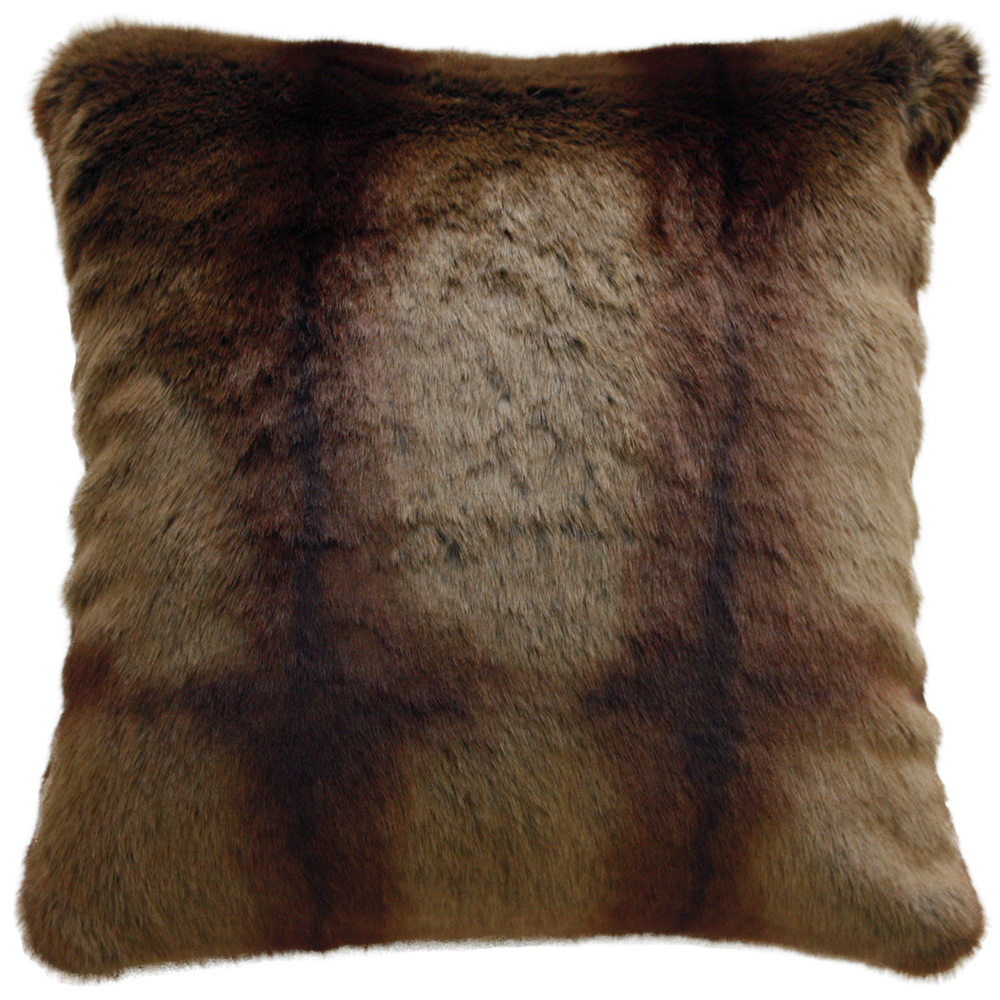 RED LEMUR FAUX FUR CUSHIONS