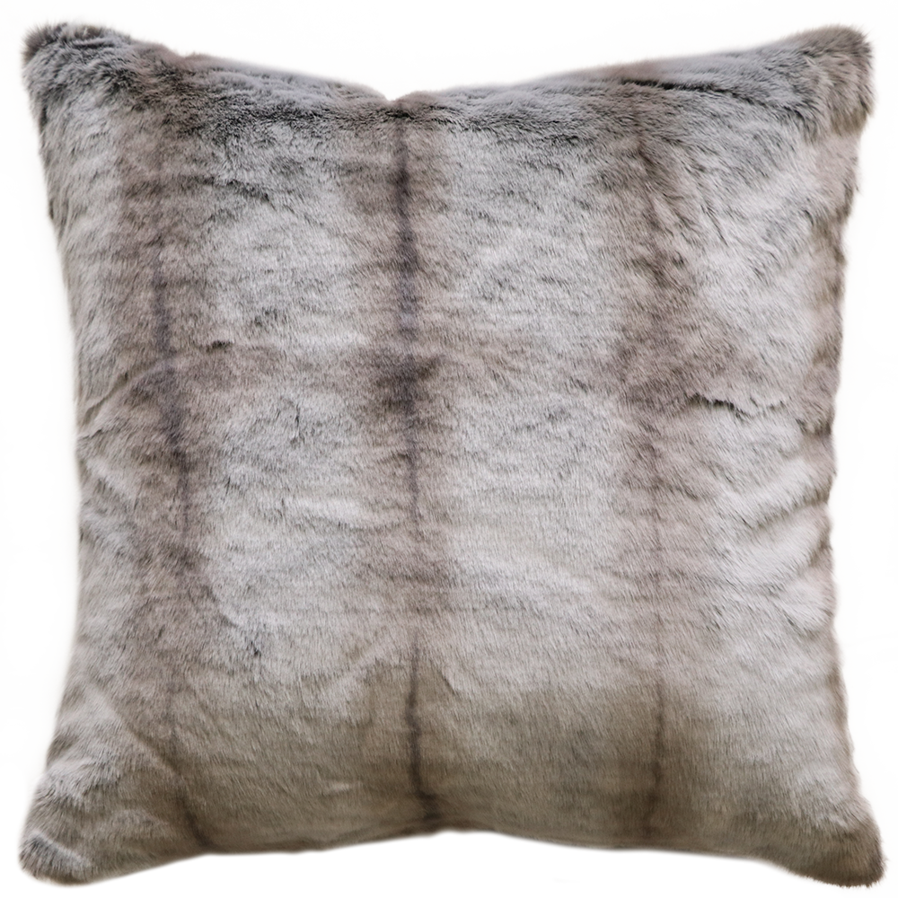 SILVER MARTEN FAUX FUR CUSHIONS