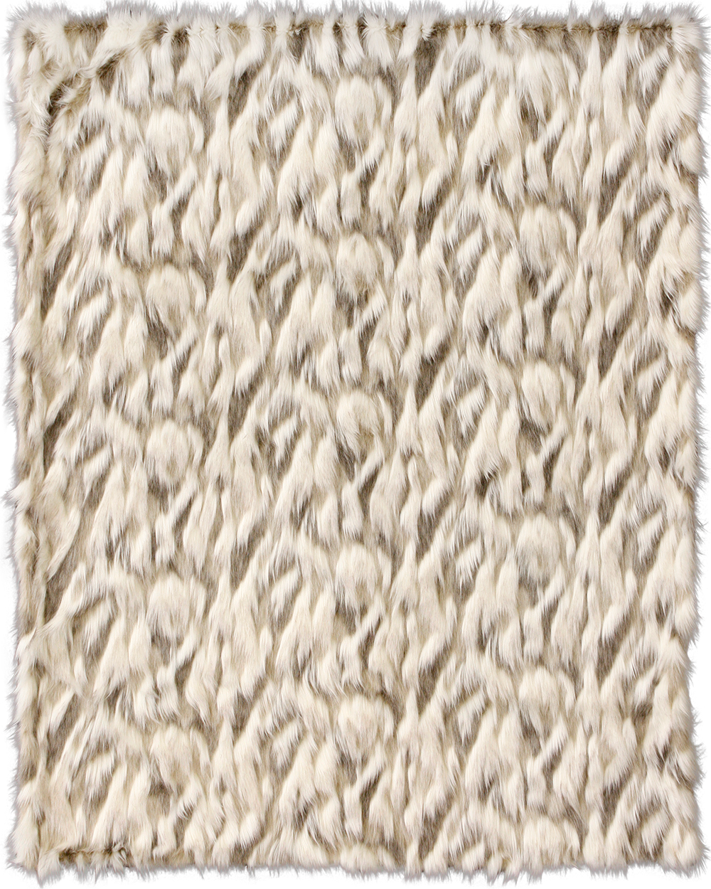SNOWSHOE HARE FAUX FUR THROW