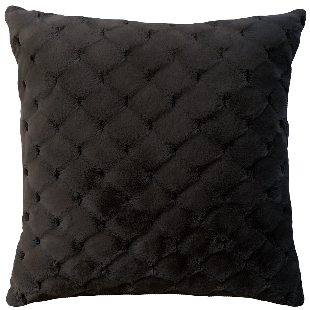 VALENTINA BLACK FAUX FUR CUSHIONS