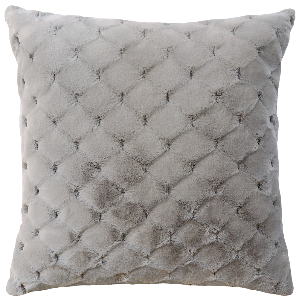 VALENTINA GREY FAUX FUR CUSHIONS