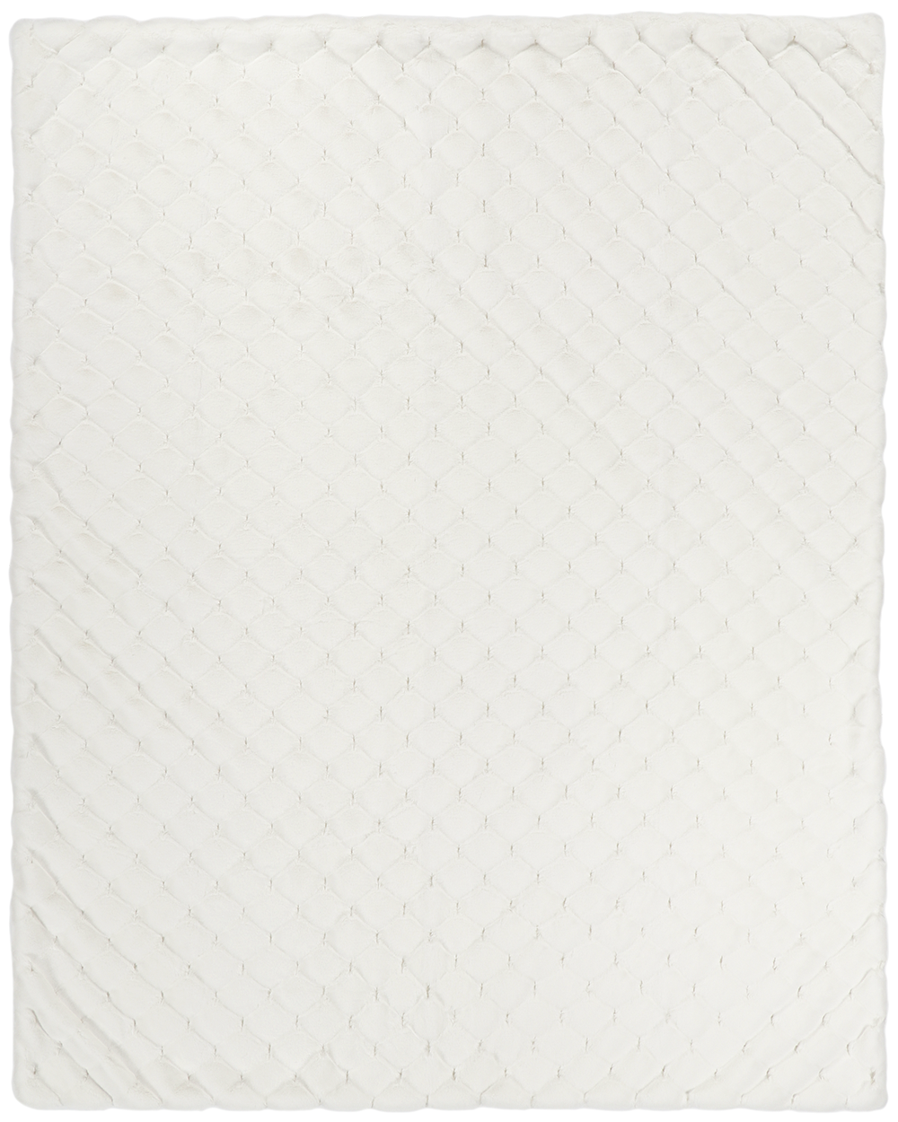 VALENTINA WHITE FAUX FUR THROW