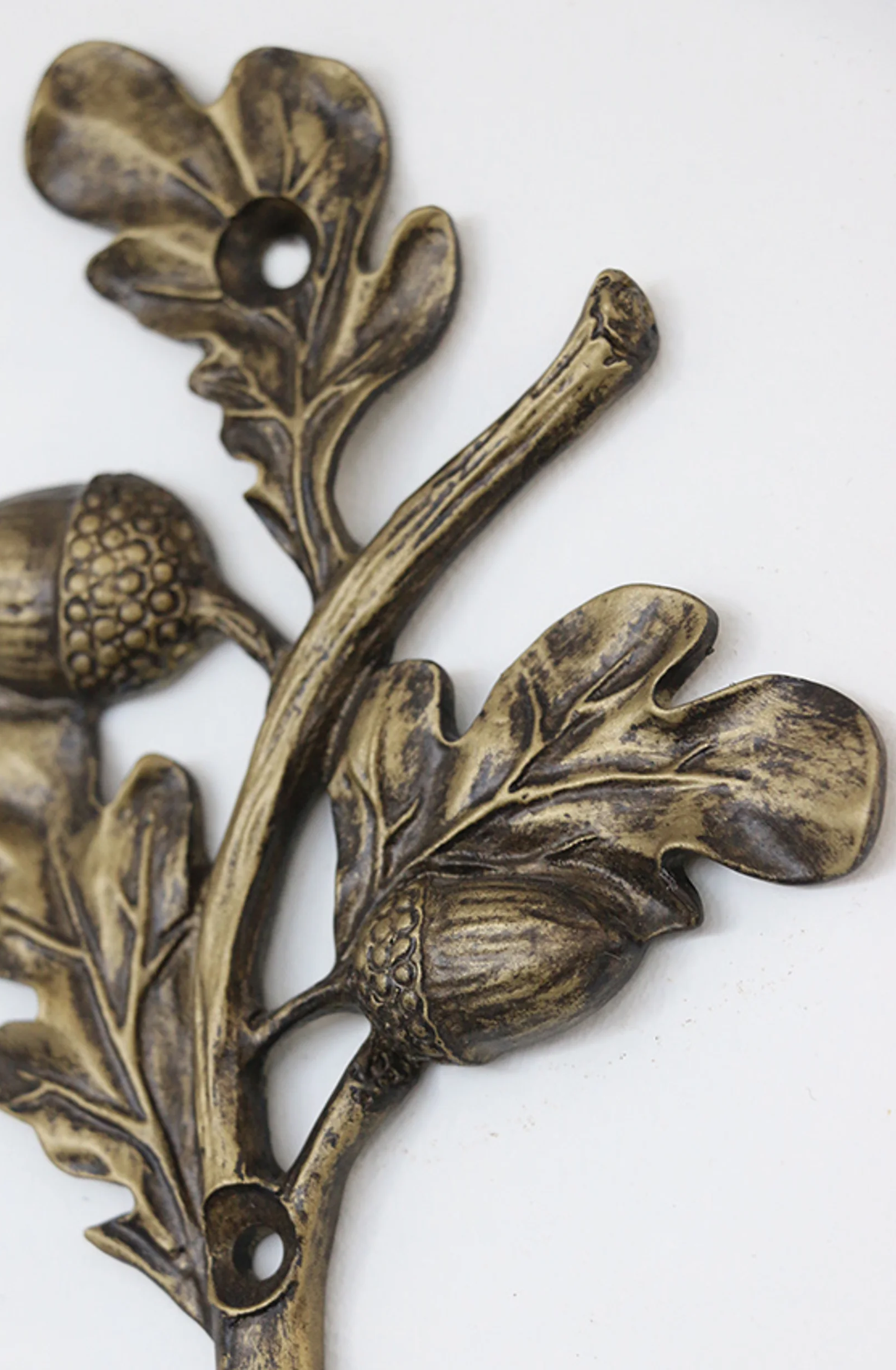 ACORN HOOK - ANTIQUE BRASS FINISH