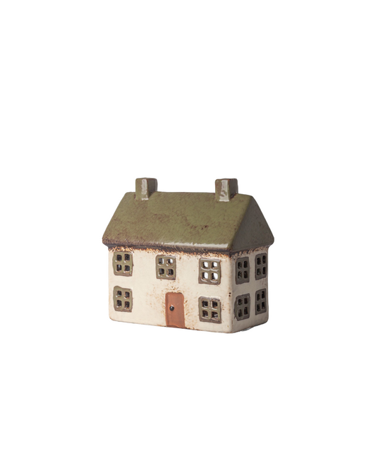 PRE ORDER: ALSACE TEALIGHT COTTAGE - OLIVE GREEN