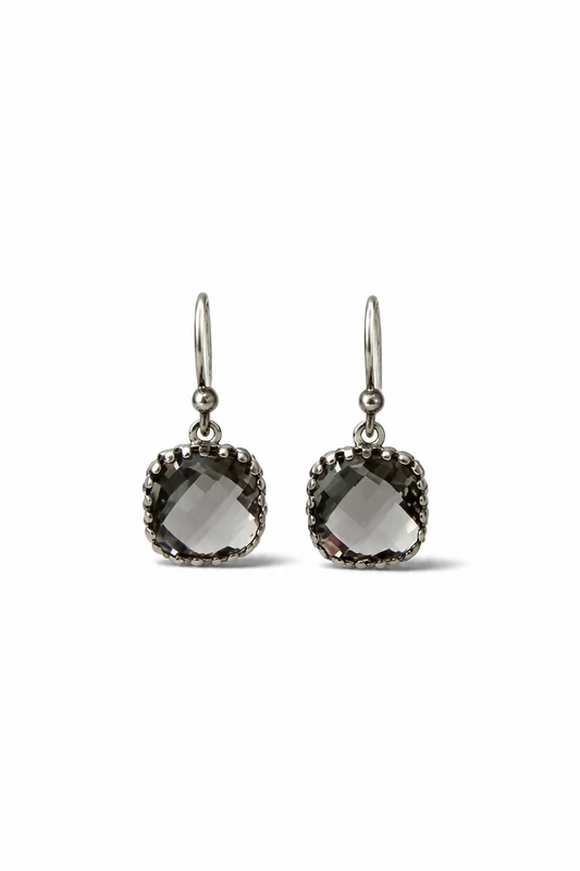 AMRAPALI EARRINGS - GUNMETAL