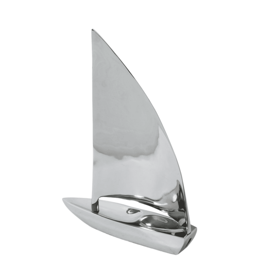 SILVER SAIL BOAT - LARGE