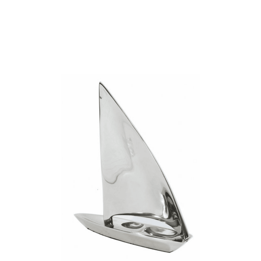 SILVER SAIL BOAT - SMALL