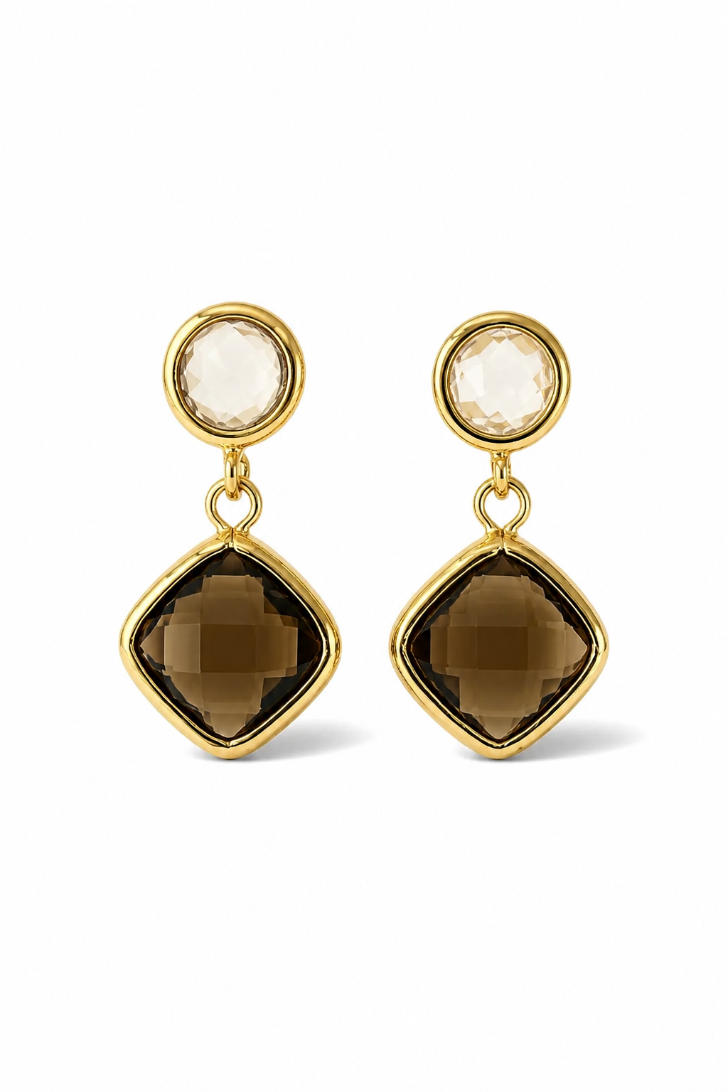 AURELIA STUD EARRINGS - COCOA