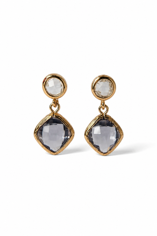 AURELIA STUD EARRINGS - PERIWINKLE
