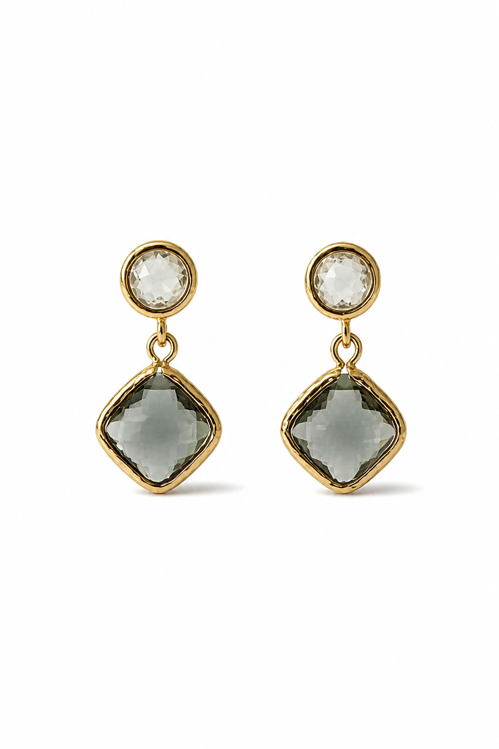 AURELIA STUD EARRINGS - SLATE