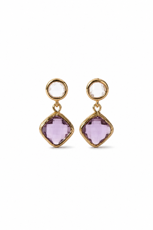 AURELIA STUD EARRINGS - WISTERIA