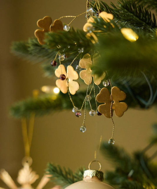 PRE ORDER: BEADED BUNCH ORNAMENT - GOLD