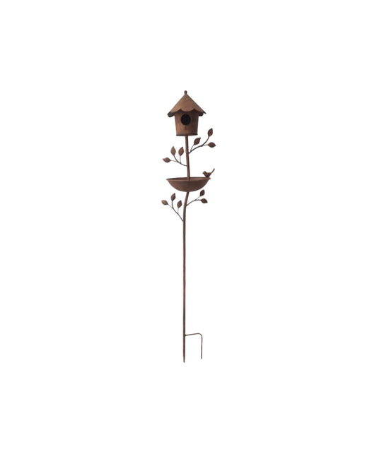 BIRDHOUSE GARDEN STAKE