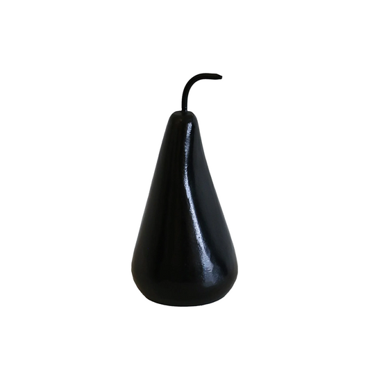 BLACK MARBLE DECORATIVE PEAR - SMALL