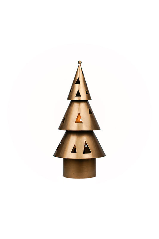 BRUSHED GOLD LIGHT UP TREE - LARGE