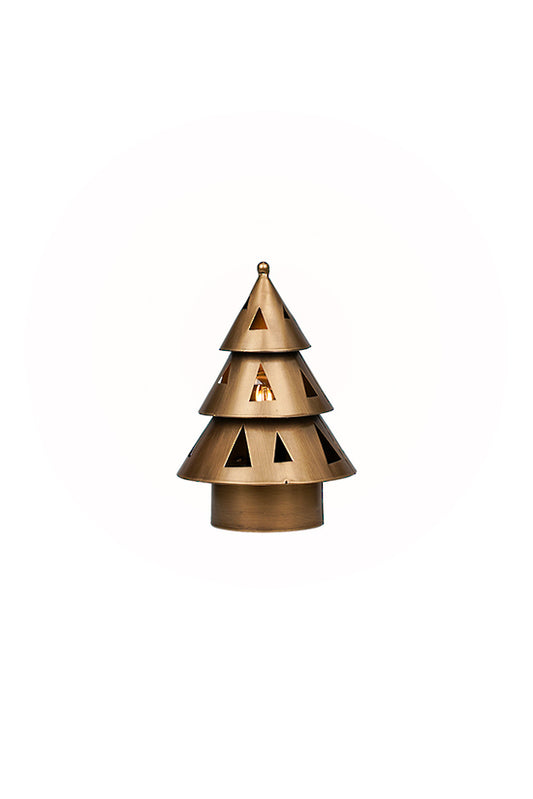 BRUSHED GOLD LIGHT UP TREE - SMALL