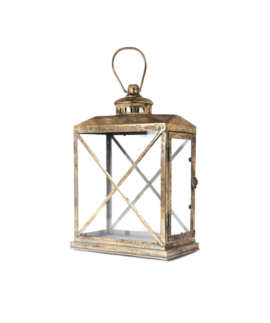 CALYPSO AGED GOLD LANTERN - SMALL