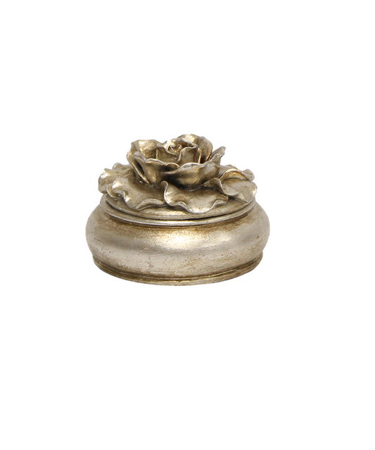 CAMELIA ROUND TRINKET BOX - SMALL