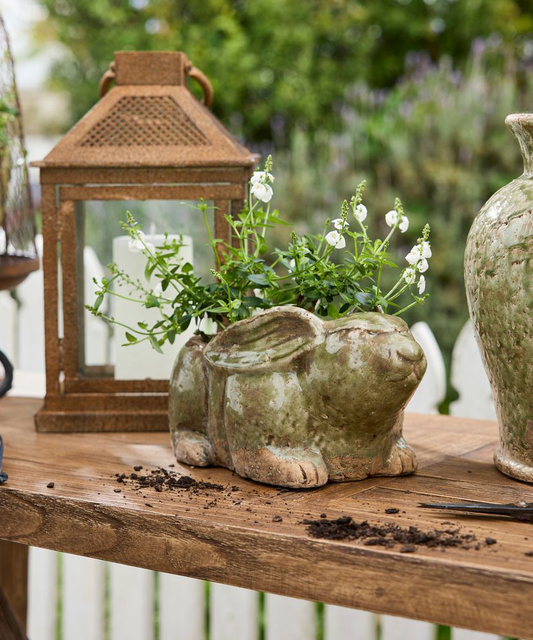 PRE ORDER: CELADON RABBIT PLANTER