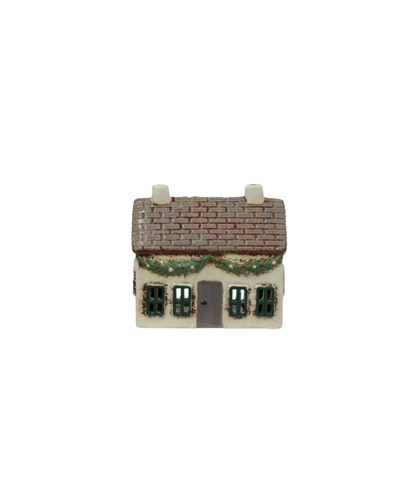 PRE ORDER: CHRISTMAS TEALIGHT COTTAGE WITH SWAG
