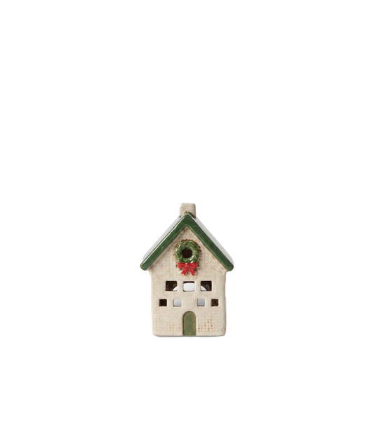 PRE ORDER: NORDGARD COTTAGE WITH BOW WREATH