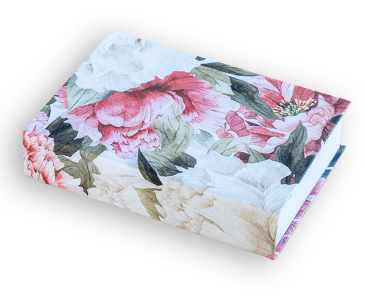 FLOWERS JOTTER PAD - PINK WHITE