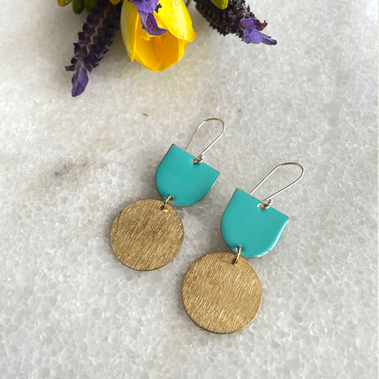 MATILDA EARRINGS - TEAL