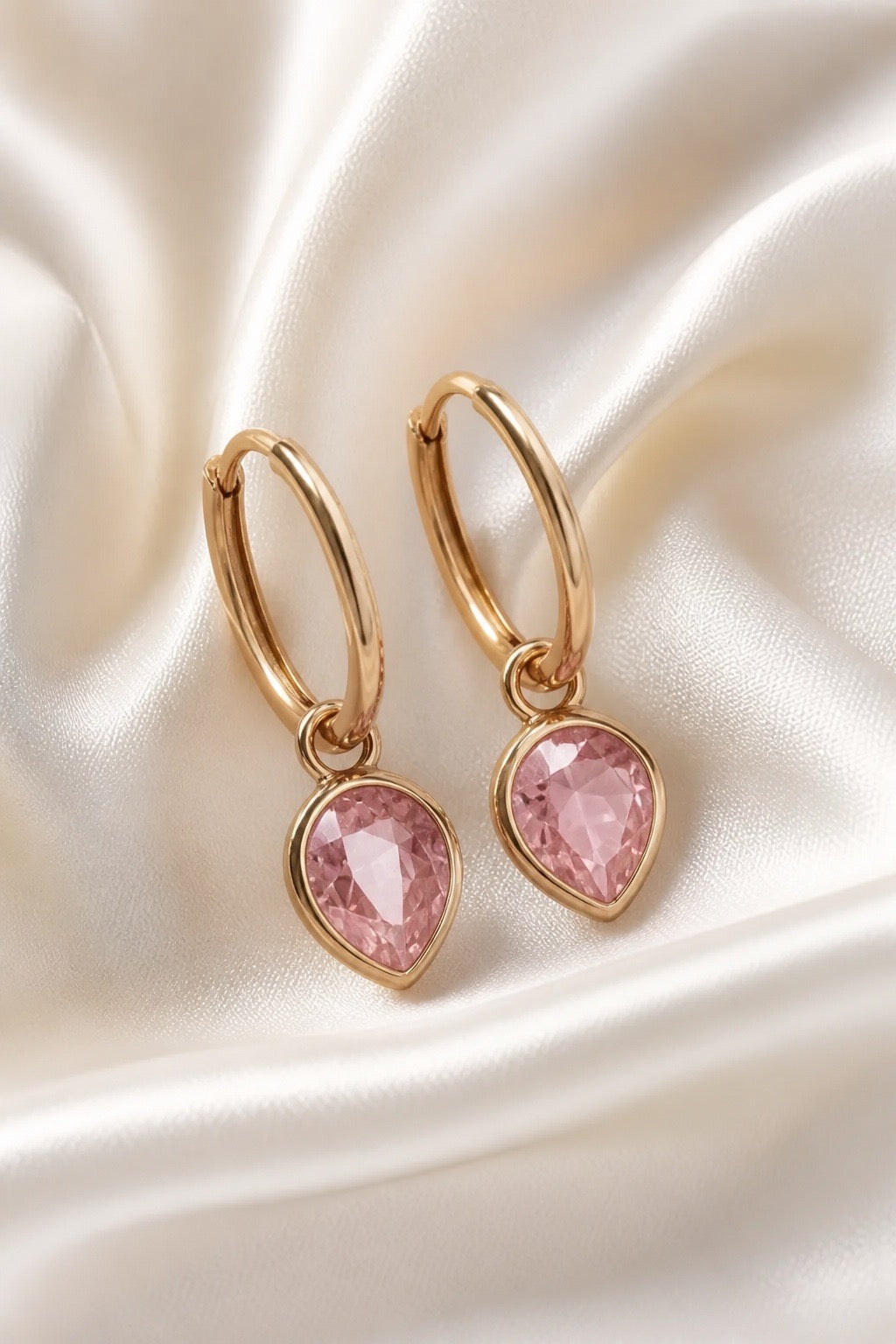 ROSE PINK DEWDROPS - GOLD