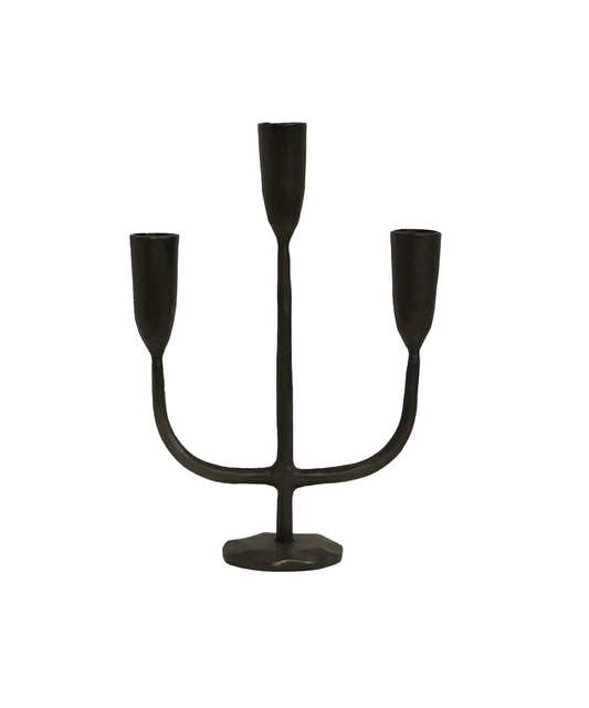 DAX 3 LIGHT CANDLESTAND - BLACK
