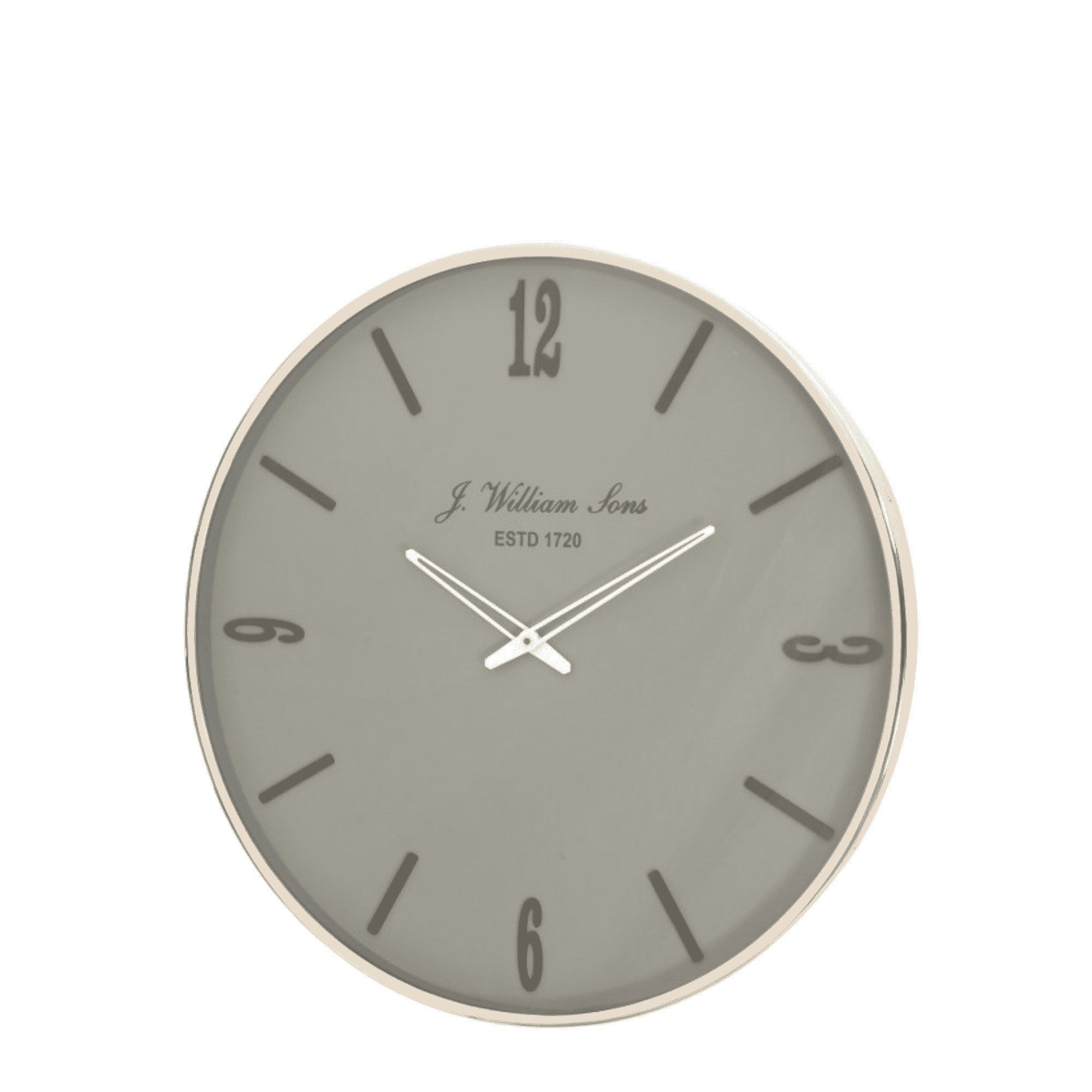 WILLIAMS & SONS LIGHT GREY WALL CLOCK – Copperblue Home & Décor