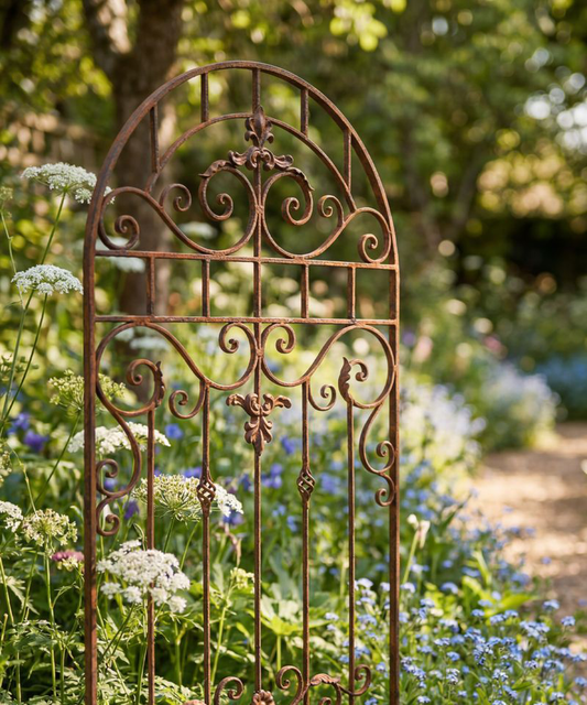 PRE ORDER: EDEN ARCHED SCROLL IRON GARDEN PANEL