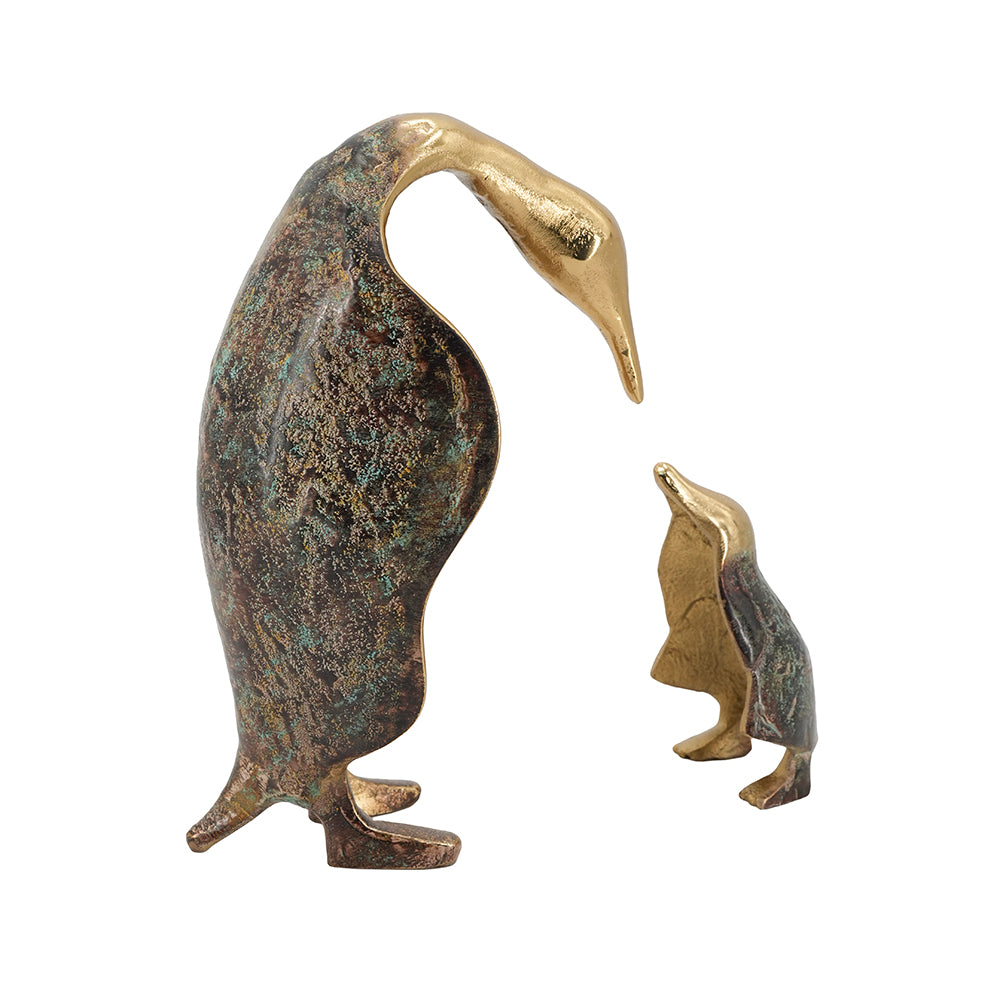 EMPEROR PENGUIN & CHICK SCULPTURE