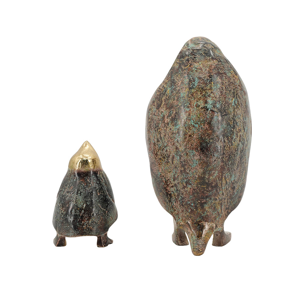 EMPEROR PENGUIN & CHICK SCULPTURE