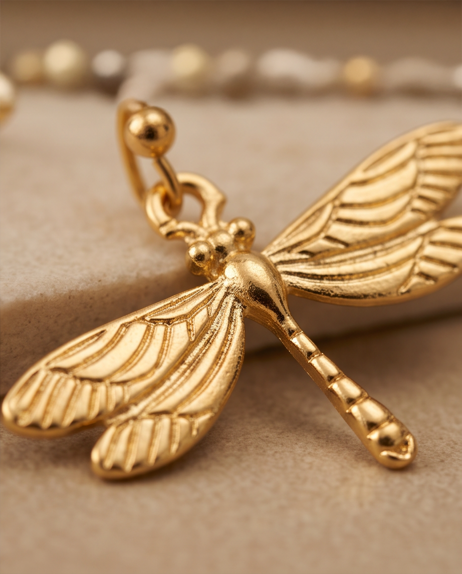 ENCHANTED DRAGONFLY EARRINGS - GOLD