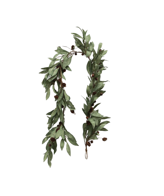 EUCALYPTUS & BROWN WOOD BERRY SWAG - LARGE