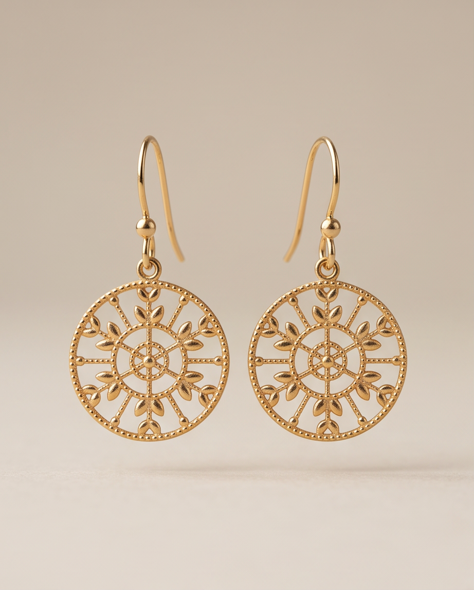 FILIGREE EARRINGS - GOLD