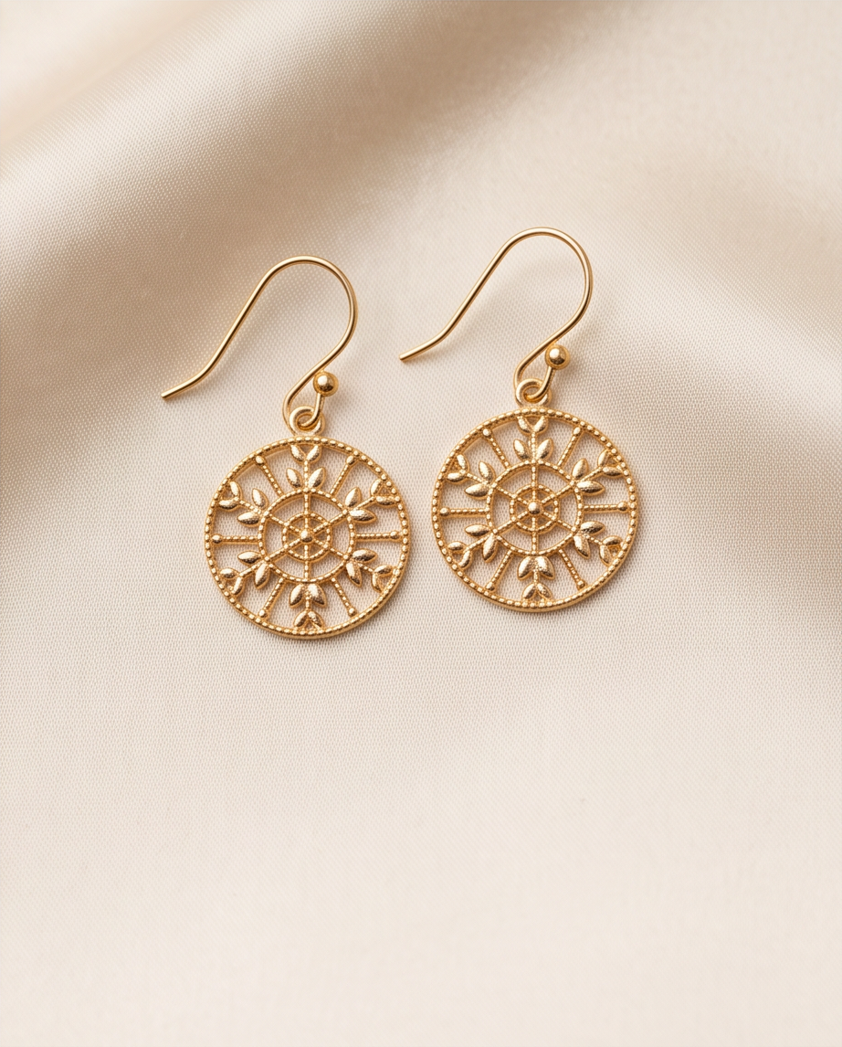 FILIGREE EARRINGS - GOLD