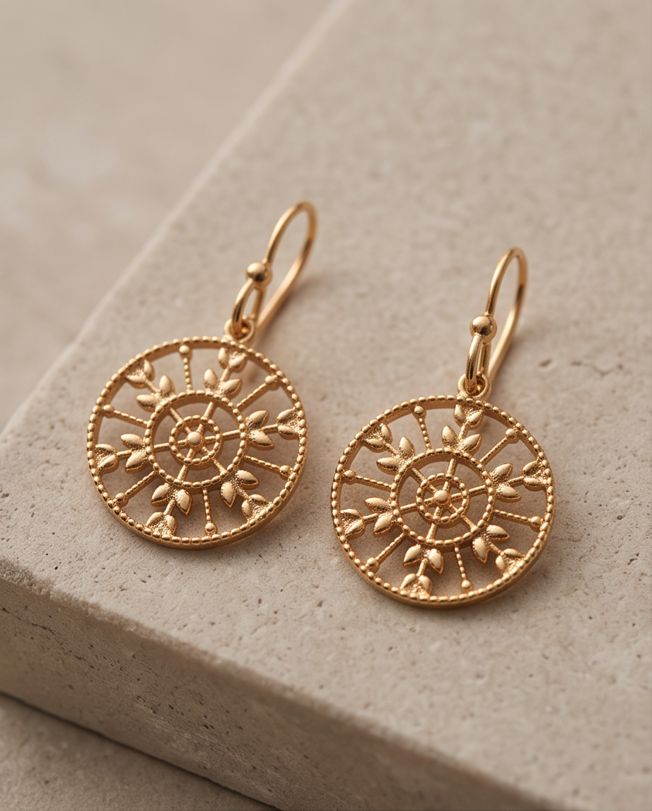 FILIGREE EARRINGS - GOLD